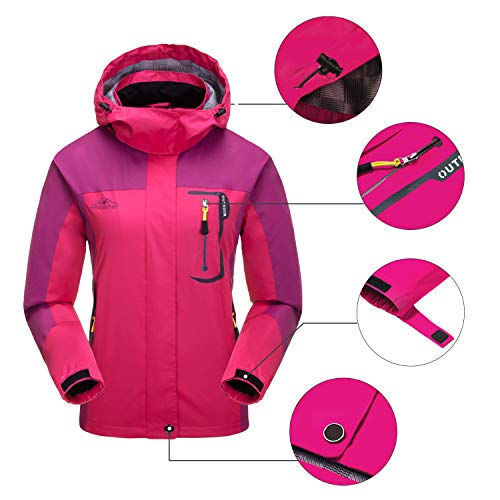 LHHMZ Chaquetas de senderismo a prueba de viento para mujer, ligeras, transpirables, suaves, informales, para caminar, ciclismo, esquí, con capucha