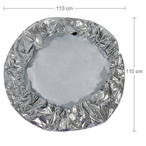 Lictin 113 x 110cm Cubierta Universal para Silla de Coche 100% de Material Ecologico de Aluminio Cubierta de Polvo Calor Protector Solar UV Altamente Reflectante