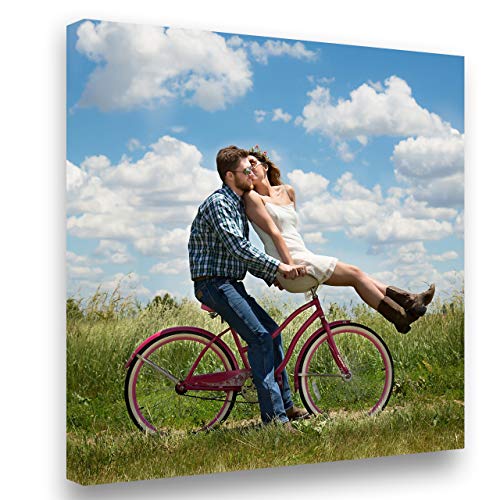 Lienzo Personalizado con Foto y(o) Texto. Personalizalo Online. Impreso en Calidad fotográfica. Lienzo Tejido (300g) Tamaño 40x40