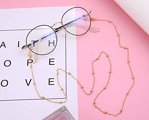 Likgreat - Cadenas para gafas de mujer, cordones con cuentas para gafas de lectura, cinta para gafas de sol.