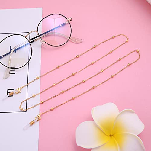 Likgreat - Cadenas para gafas de mujer, cordones con cuentas para gafas de lectura, cinta para gafas de sol.