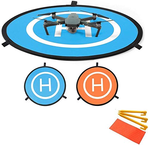 Linghuang 110 cm RC Drone Landing Pad Alfombra de Atterradio Plegable para DJI Mavic Air Mavic 2 PRO Zoom Mavic 2 Phantom DJI 2 3 4 Quadcopter Pad para lanzamiento y desconexión