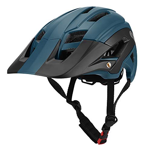 Lixada Casco de Ciclismo Ligero con Visera Desmontable 56-62 cm 16 Respiraderos Casco Protector de Seguridad para Ciclismo Bicicleta MTB