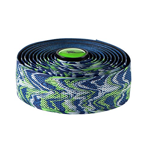 Lizard Skins li9702.Yam Cinta de Manillar de Bicicleta Unisex, Azul/Verde, 1,8 mm