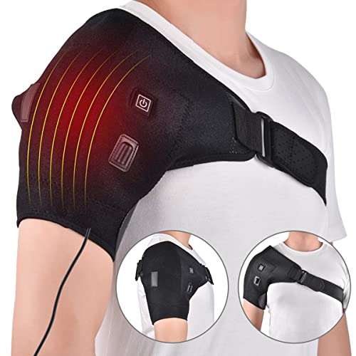 LJBOZ Hombro Apoyo Ajustable, Termico Rehabilitacion Hombro, Transpirable Soporte de Hombro, Terapia de FríO y Calor para Manguito Rotador, para Hombro Congelado, DislocacióN del Hombro