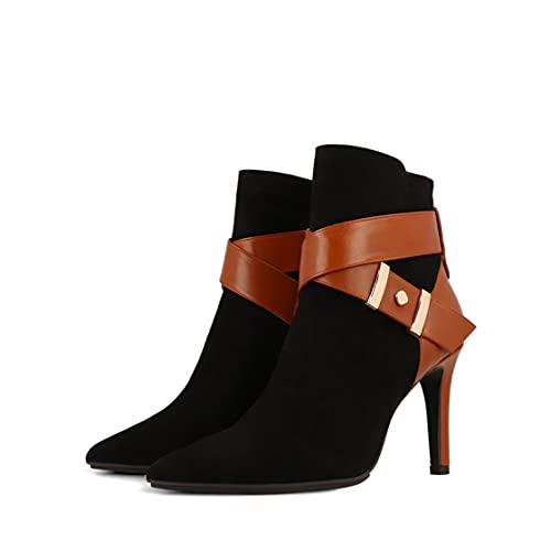 lodi RUEDA-TP-1-39, Botas Cortas al Tobillo Mujer, Ante Negro, 39 EU