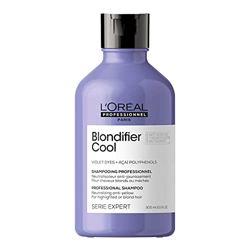 L'Oréal Professionnel | Champú Neutralizante Para Cabellos con Mechas o Rubios, Blondifier Cool, SERIE EXPERT, 300mL