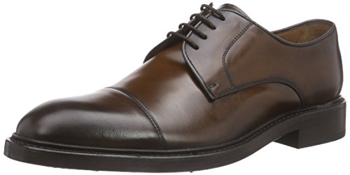 Lottusse HARRYS L6723, Derby Hombre, marrón-Braun (Jocker Old Teak), 42 EU