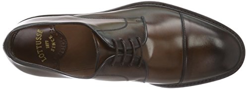 Lottusse HARRYS L6723, Derby Hombre, marrón-Braun (Jocker Old Teak), 42 EU