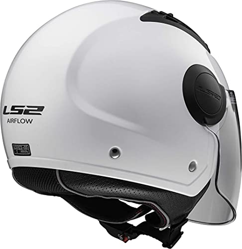 LS2 FF320 Stream Lunar Casco Integral, Negro/Blanco, XL