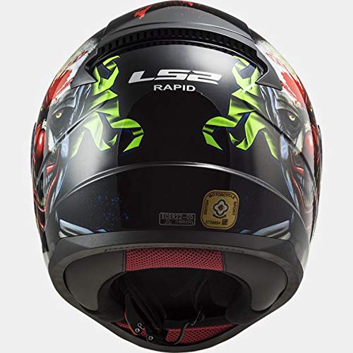 LS2 quick happy dreams Casco de moto de cara completa negro L (59-60cm)