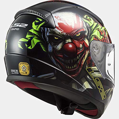 LS2 quick happy dreams Casco de moto de cara completa negro L (59-60cm)