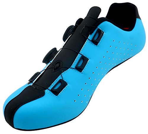 LUCK Eris, Zapatillas de Ciclismo de Carretera Unisex Adulto, Azul, 45 EU