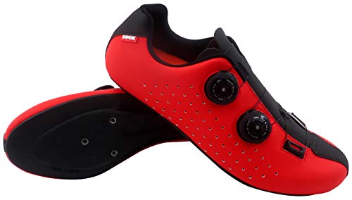 LUCK Eris, Zapatillas de Ciclismo de Carretera Unisex Adulto, Rojo, 38 EU