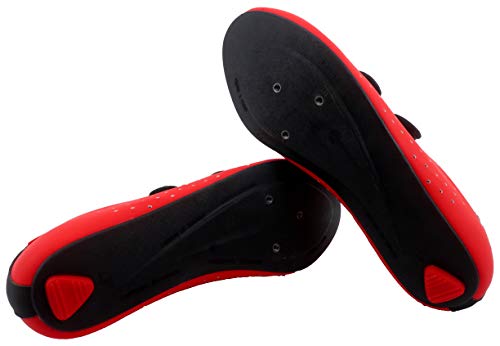 LUCK Eris, Zapatillas de Ciclismo de Carretera Unisex Adulto, Rojo, 38 EU