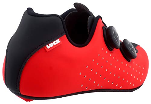 LUCK Eris, Zapatillas de Ciclismo de Carretera Unisex Adulto, Rojo, 38 EU