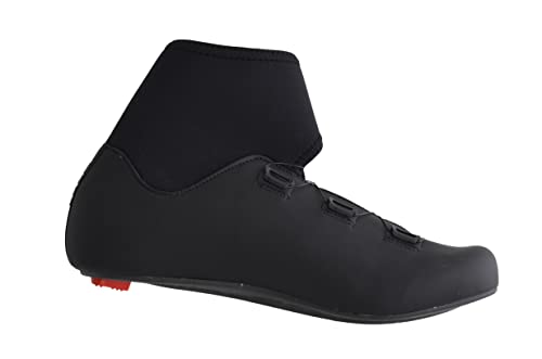 LUCK Fly Zapatillas de Ciclismo de Carretera de Invierno para Hombre y Mujer | Botas de Invierno (Negro, Numeric_46)