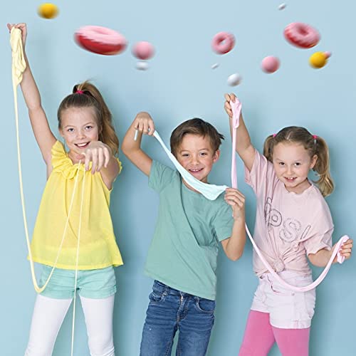 Luclay Slime Kit Suministros de material para niñas haciendo limo, 4 paquetes de manteca suave – Artesanía para niños con decoraciones, bricolaje limo y masilla juguetes para niños y adultos