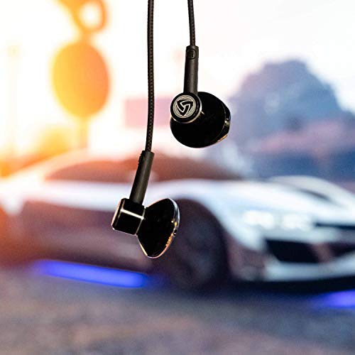 LUDOS SPECTA Auriculares In Ear con Cable y Microfono, Micrófono Universal para Llamadas Claras, Graves Potentes, Sound-Dynamic, Cascos para iPhone, Samsung, Mi, Xiaomi, Huawei, Gaming, Deportivos