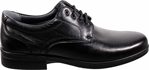LUISETTI 26853 Negro - Zapato Cordones Piel Profesional Fabricado en españa (44 EU, Negro)