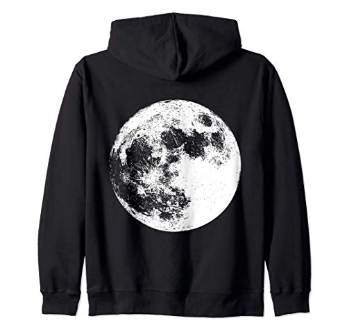 Luna llena Vector ciclo lunar Luna Brillante Sudadera con Capucha