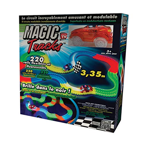 Magic Tracks-CIRCUIT01 Circuito Luminoso de 3,35 m, modulable y Brillante en la Oscuridad (BestofTv CIRCUIT01)