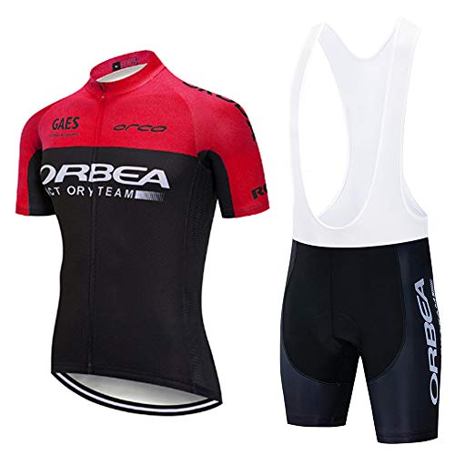 Maillot Ciclismo Verano Corto para Hombre, Ropa Culote Conjunto Traje Culotte Deportivo con 3D Almohadilla De Gel para Bicicleta Ropa Ciclista MTB Bici