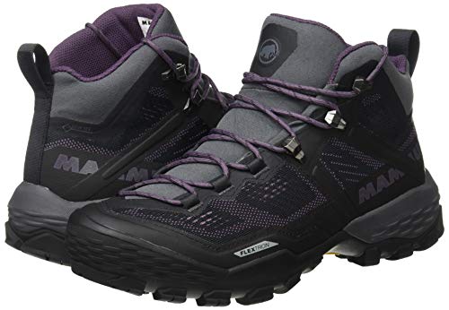 Mammut Bota DUCAN Mid GTX Botas Montañismo, Alpinismo y Trekking Mujer, Multicolor (Phantom/Light Galaxy), 38 2/3