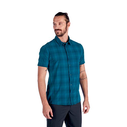 Mammut Camiseta de Manga Corta Trovat Trail para Hombre, Hombre, Camisa de Manga Corta, 1015-00071, Azul Oscuro, S