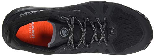 Mammut Saentis Low GTX, Zapatillas para Carreras de montaña Mujer, Black-Phantom, 36 EU