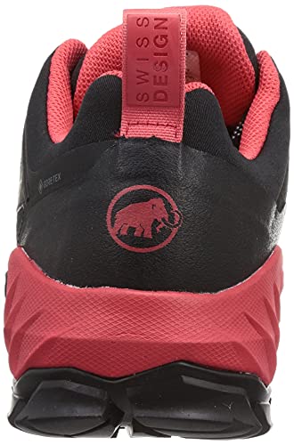 MAMMUT SAPUEN Low GTX, Zapatillas de Senderismo Mujer, Black/Sunset, 38 2/3 EU