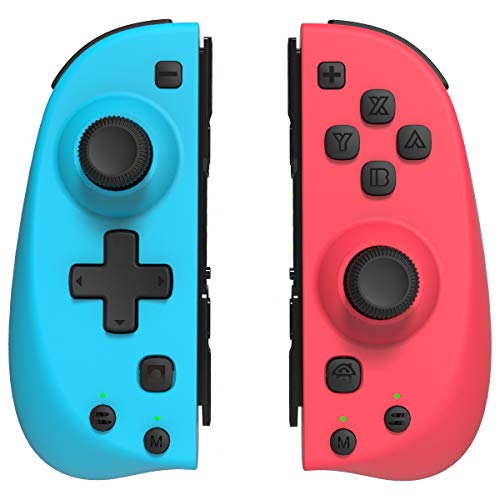 Mandos Switch Inalámbrico, RCCBOOST Switch Mando Controlador Gamepad Joysticks para Switch, Bluetooth Switch Mando De Reemplazo con Doble Choque | Giroscopio de 6 Ejes | 350mah Batería