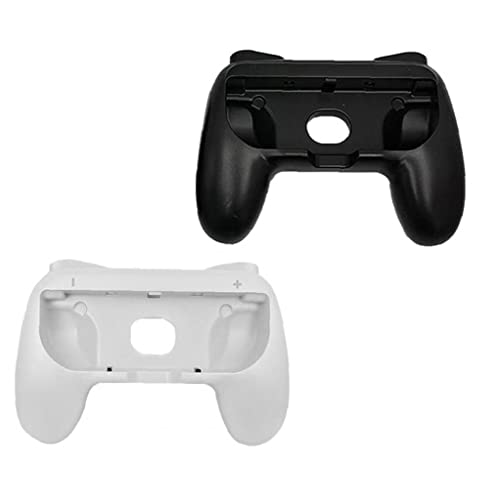 Manejar soportes de agarre compatible con interruptor izquierdo derecho de gamepad Puños de protección 2pcs Black White Game Componente