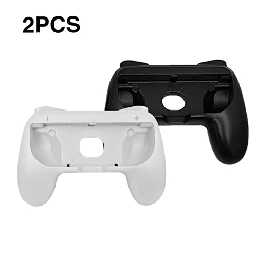 Manejar soportes de agarre compatible con interruptor izquierdo derecho de gamepad Puños de protección 2pcs Black White Game Componente