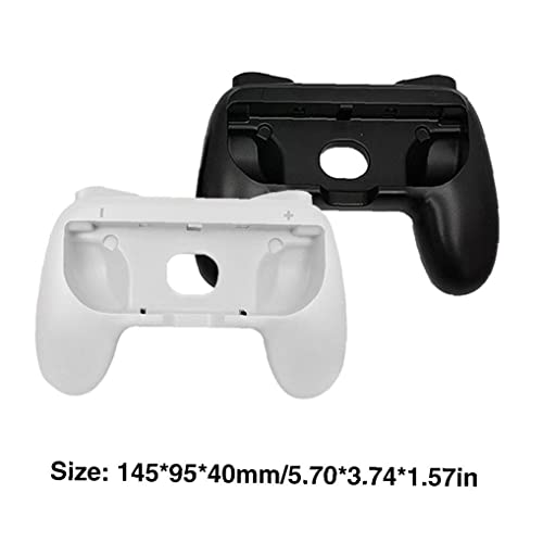 Manejar soportes de agarre compatible con interruptor izquierdo derecho de gamepad Puños de protección 2pcs Black White Game Componente