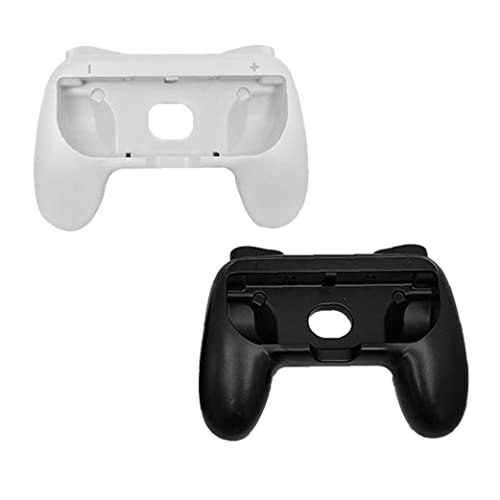 Manejar soportes de agarre compatible con interruptor izquierdo derecho de gamepad Puños de protección 2pcs Black White Game Componente