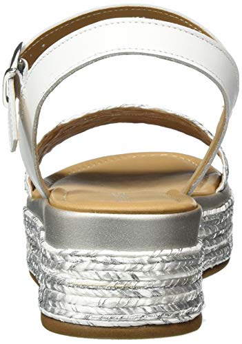 Marco Tozzi 2-2-28394-24, Sandalia con Pulsera Mujer, Blanco (White Comb 197), 39 EU