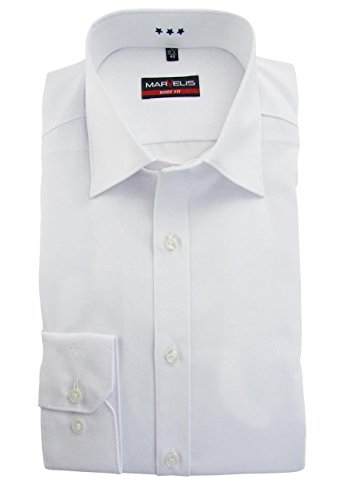 Marvelis 6798.64.00 Body Fit - Camisa con costura de división Blanco 42