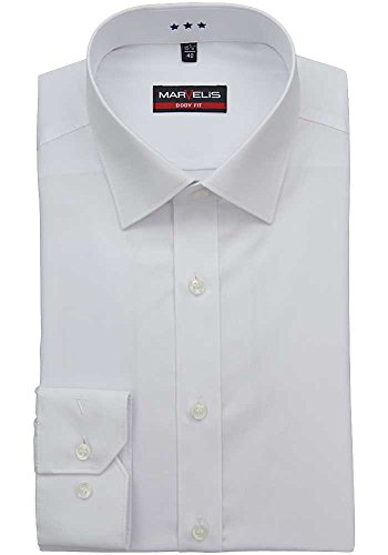 Marvelis 6798.64.00 Body Fit - Camisa con costura de división Blanco 42