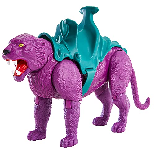 Masters of the Universe (Masters del Universo Orígenes) Figura Panthor, muñeco articulado de juguete con armadura (Mattel GVN49)