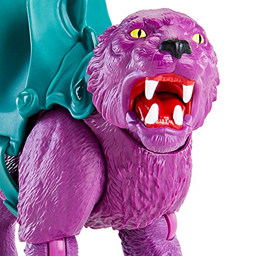 Masters of the Universe (Masters del Universo Orígenes) Figura Panthor, muñeco articulado de juguete con armadura (Mattel GVN49)