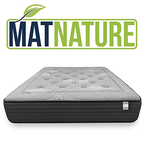 Matnature | Colchón Modelo Platinum | Altura 30 cm | Colchón Viscoelástico | Colchón Muelles Ensacados | Colchón Transpirable | Colchón Antideslizante | Colchón Antiácaros (105 x 190 cm)