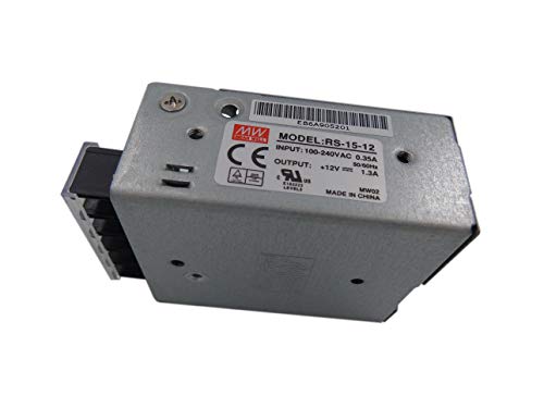 MeanWell Fuente de alimentacion 15W 12V 1.3A Enclosed RS-15-12 Power Supply AC/DC