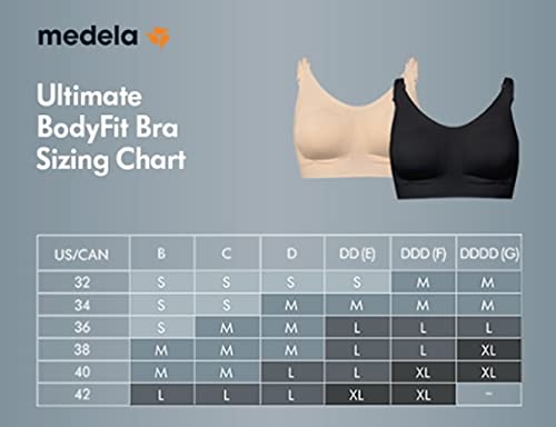 Medela Sujetador Ultimate Bodyfit - Sujetador de Maternidad y Lactancia sin Costuras para un excelente Ajuste y Apoyo Durante el Embarazo y la Lactancia