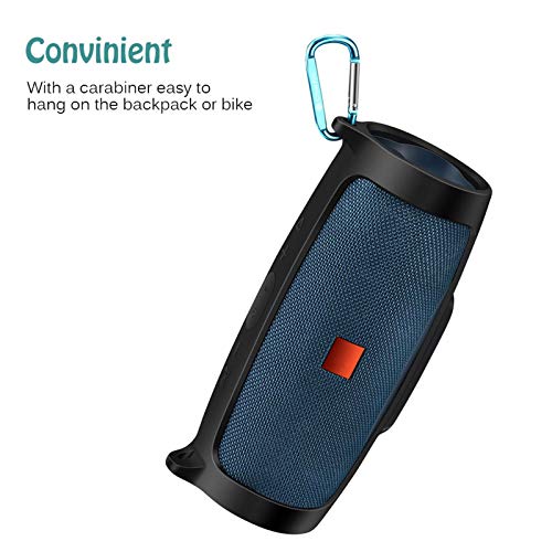 Meijunter Funda de Silicona Protectora para JBL Charge 4 Altavoz, Funda Ultraligera Portátil para Charge 4 - Negro