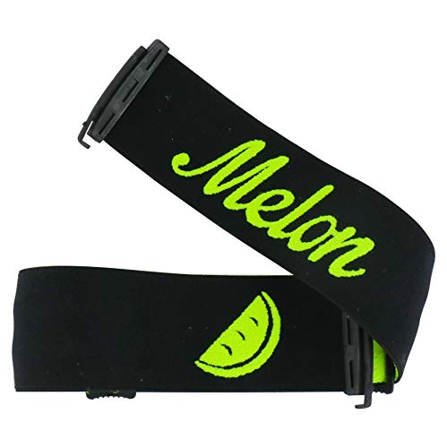 Melon Logo Strap MX anteojos de Repuesto, Talla única, Negro, Amarillo, (Black Neon Yellow)