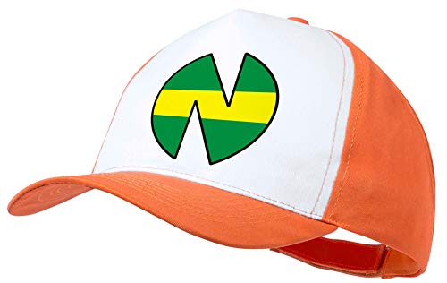 MERCHANDMANIA Gorra Naranja Logo New Team Oliver Y Benji Color Cap