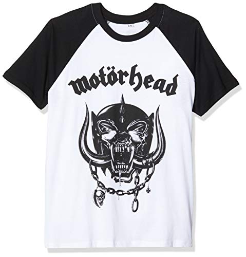 MERCHCODE Camiseta para Hombre Motörhead Everything Louder Raglan