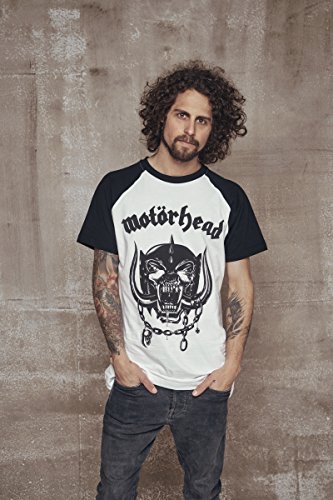 MERCHCODE Camiseta para Hombre Motörhead Everything Louder Raglan