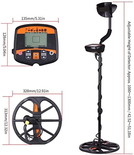 Metal Detector for Kids - Kid Metal Detector Waterproof Search Coil and Discrimination Function LCD Display Adjustable Stem High Sensitivity for Discovering Metals Gold Silver Treasure